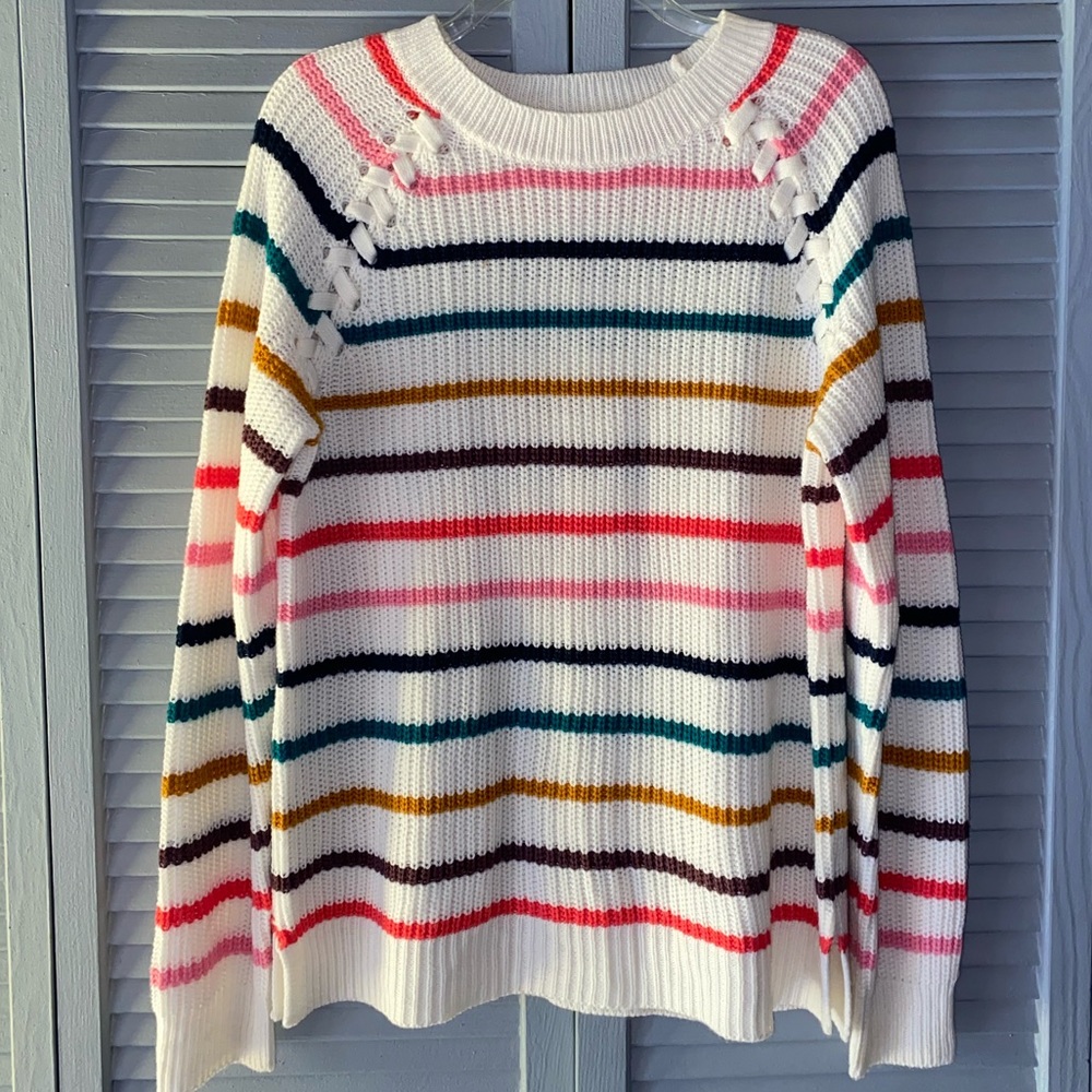 Multi Colored Striped Sweater